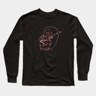 Eddie lineart Long Sleeve T-Shirt